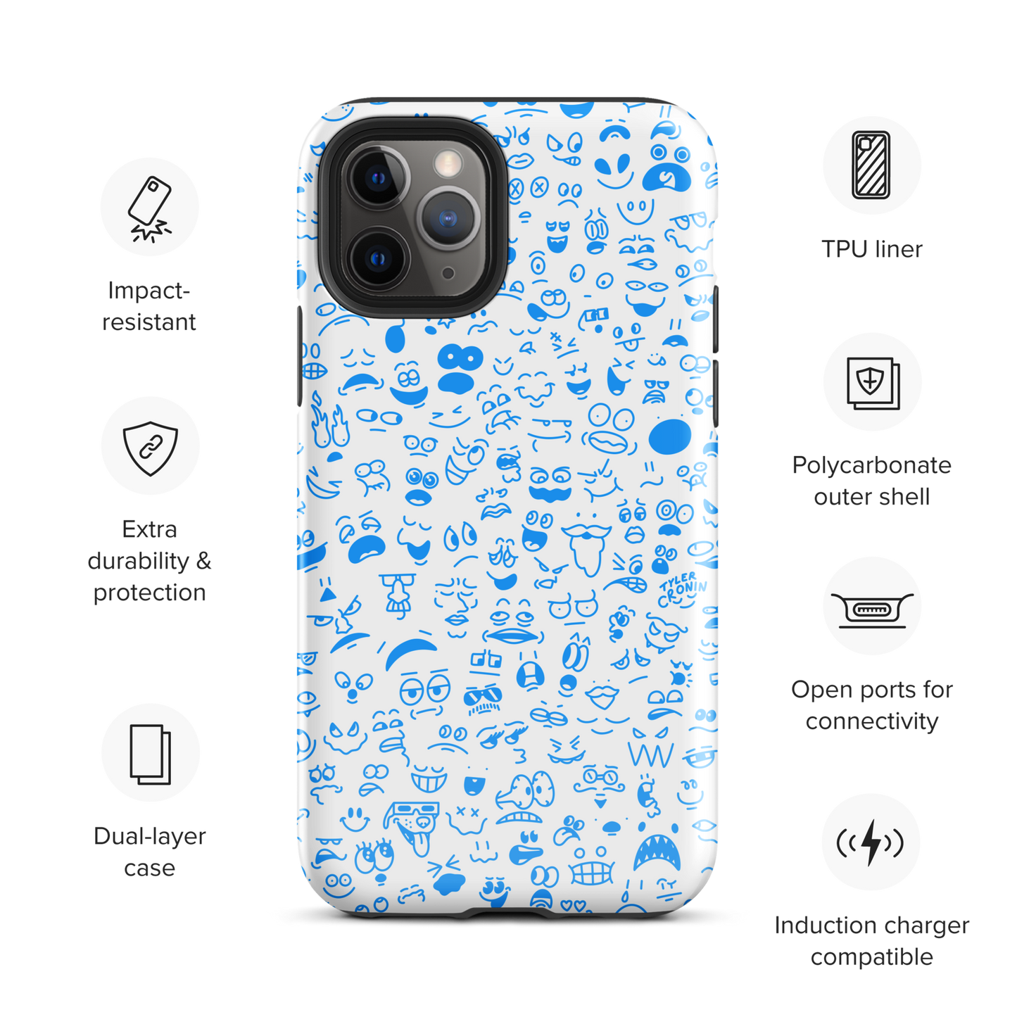 Crowded Mind iPhone Case—Bloo