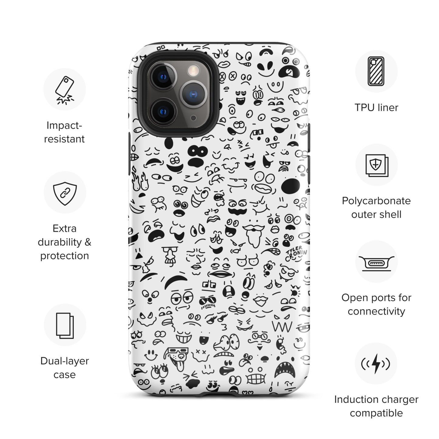 Classic Crowded Mind iPhone Case