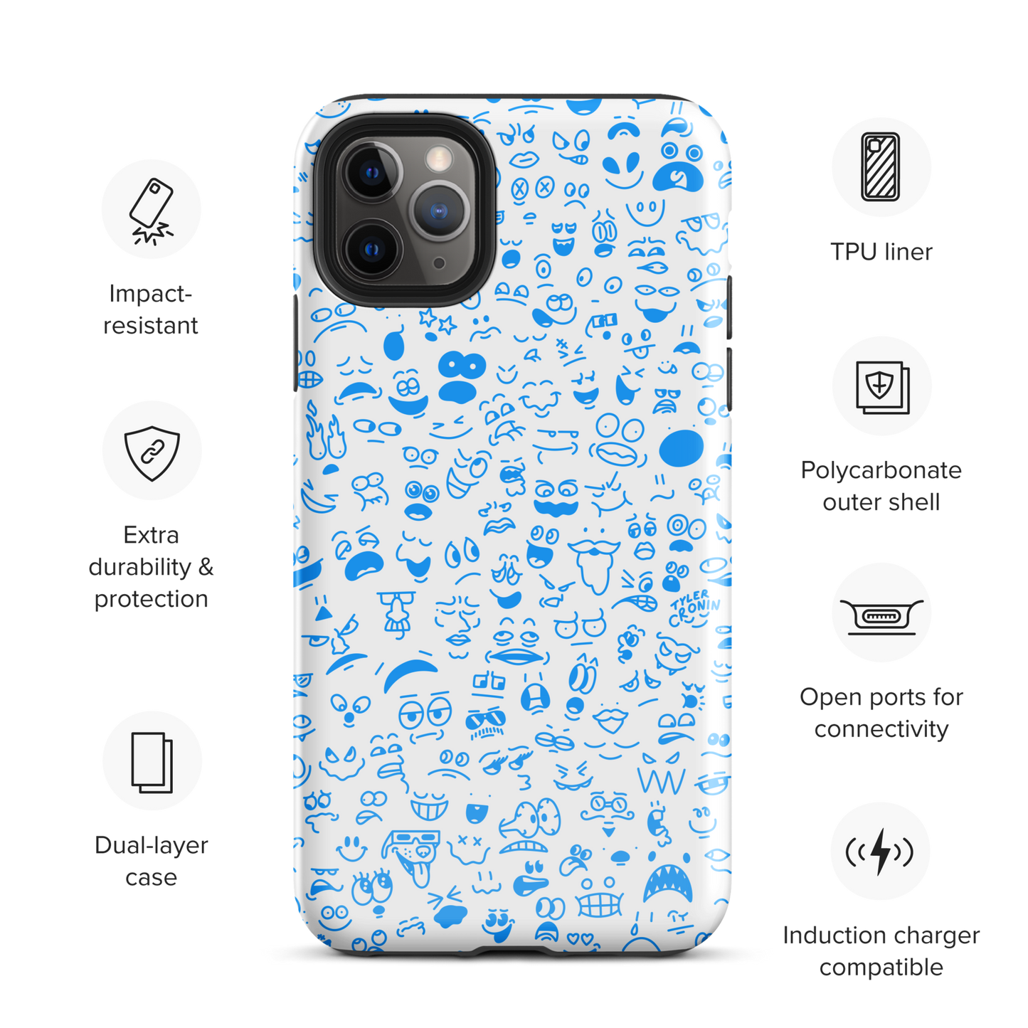 Crowded Mind iPhone Case—Bloo
