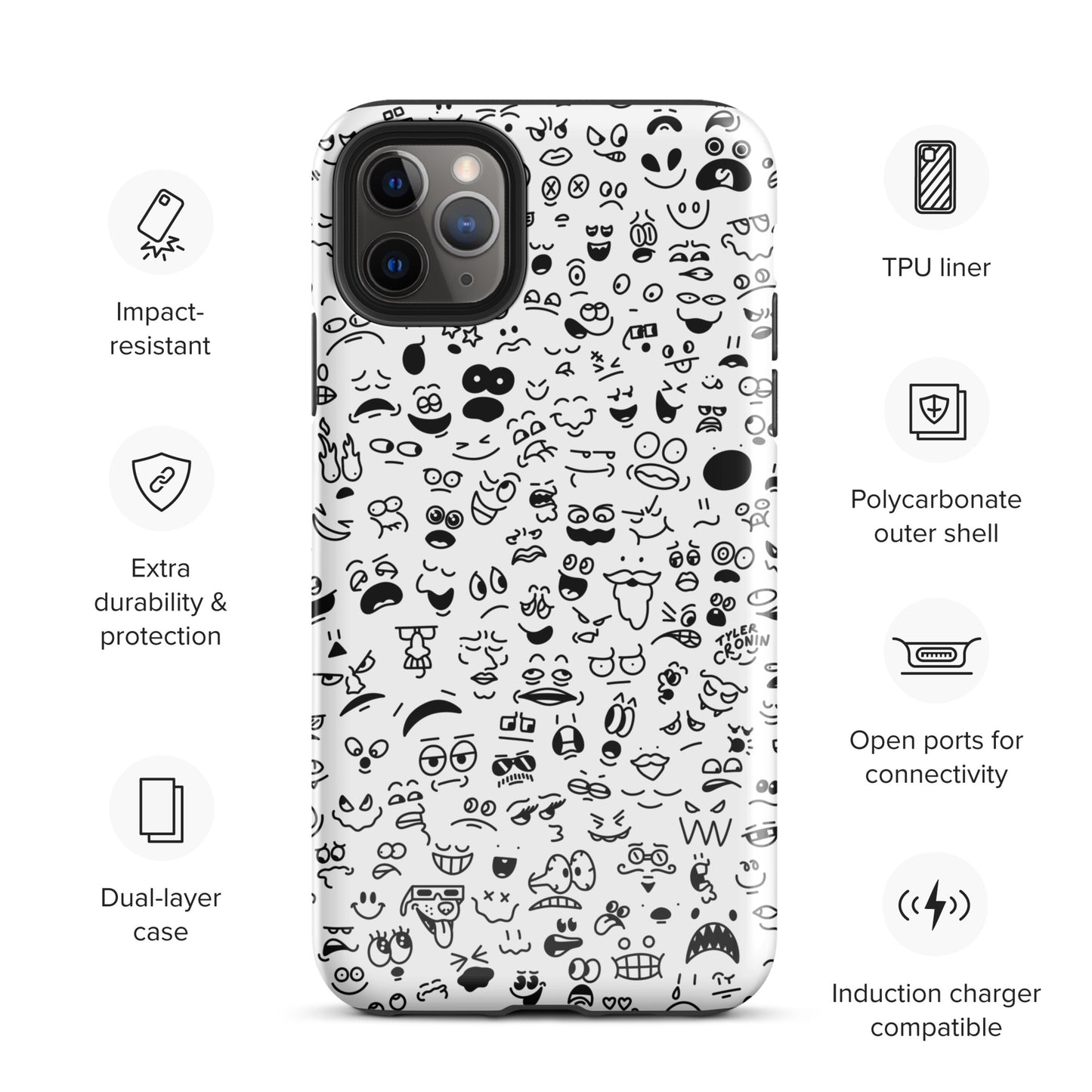 Classic Crowded Mind iPhone Case