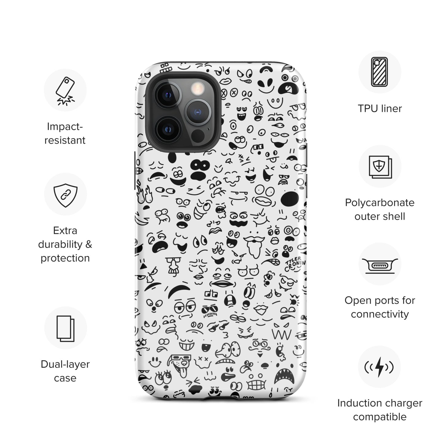 Classic Crowded Mind iPhone Case