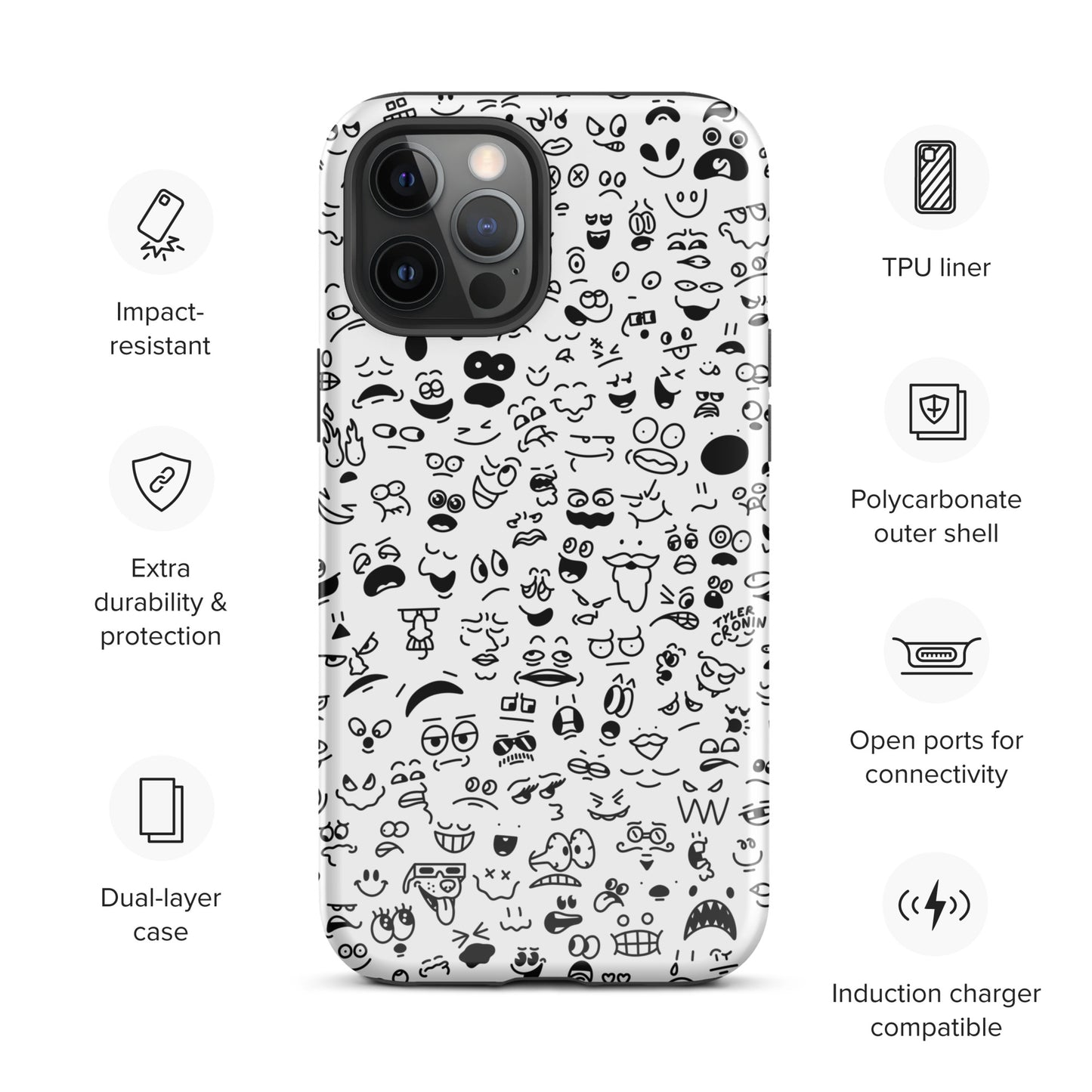 Classic Crowded Mind iPhone Case
