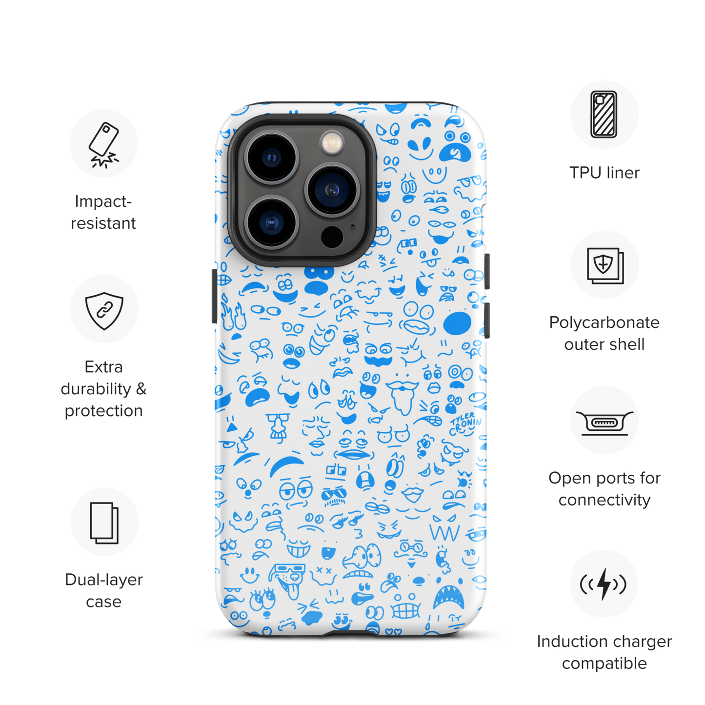 Crowded Mind iPhone Case—Bloo