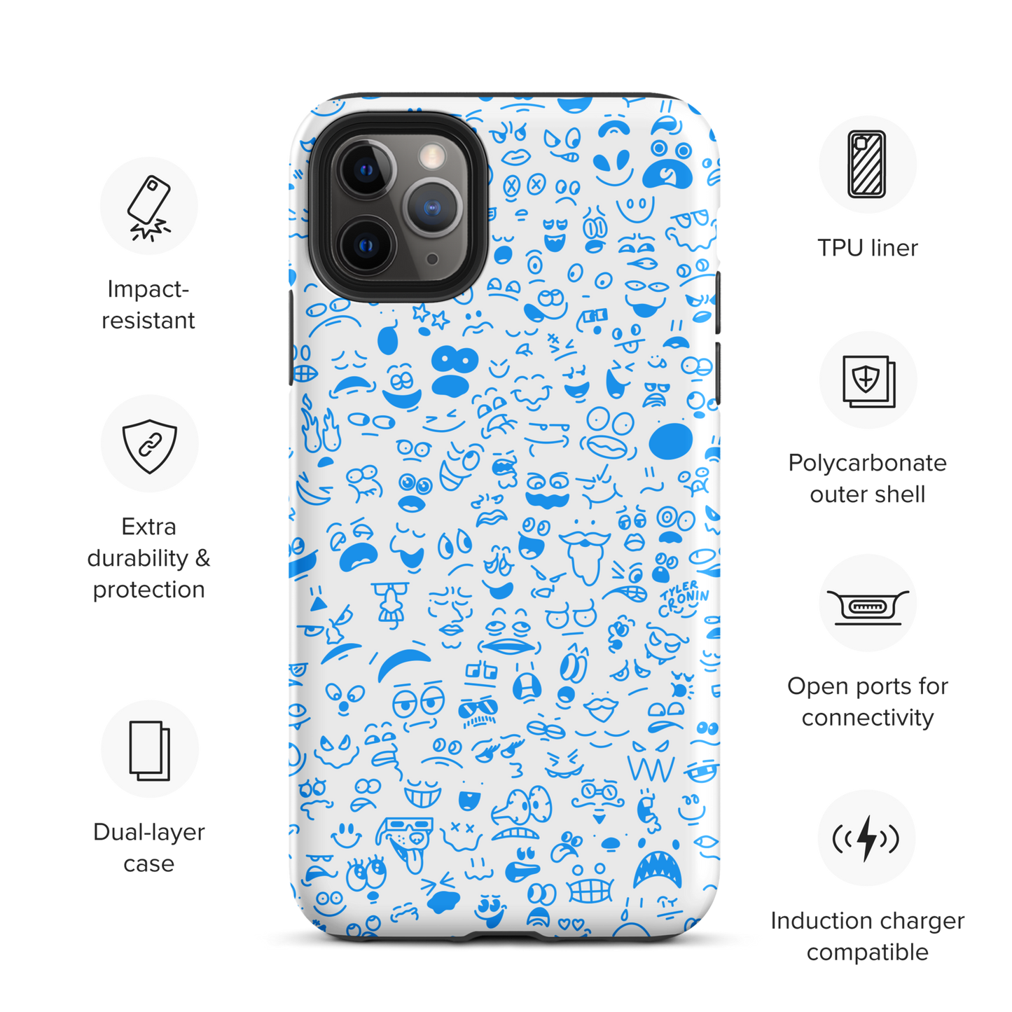 Crowded Mind iPhone Case—Bloo