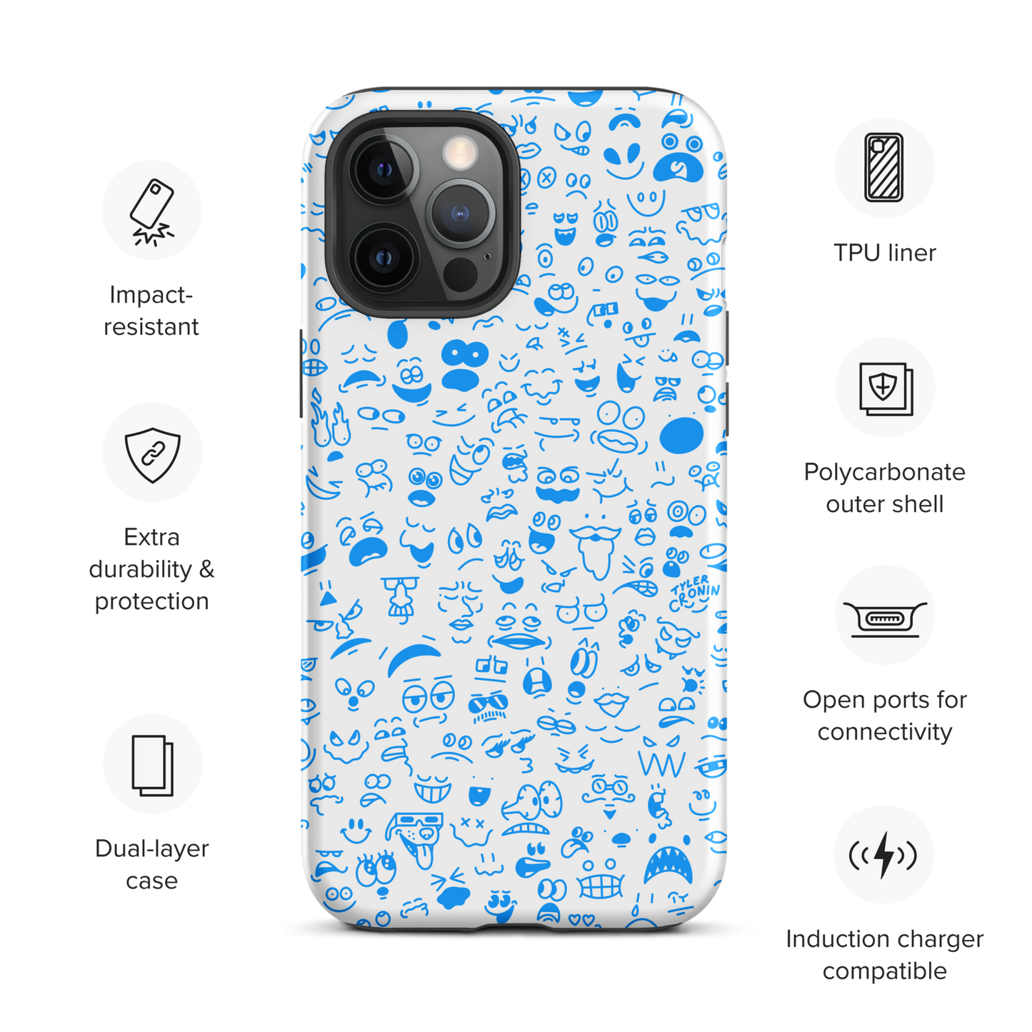 Crowded Mind iPhone Case—Bloo