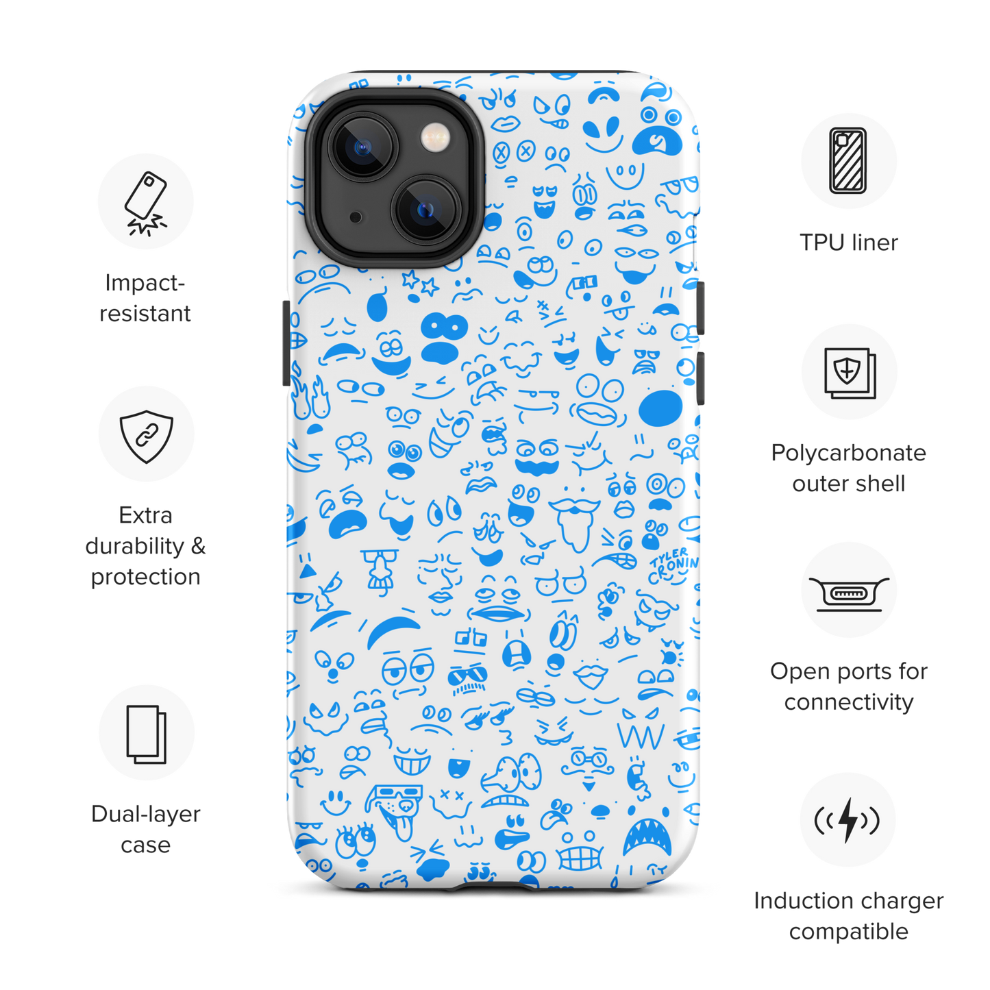 Crowded Mind iPhone Case—Bloo