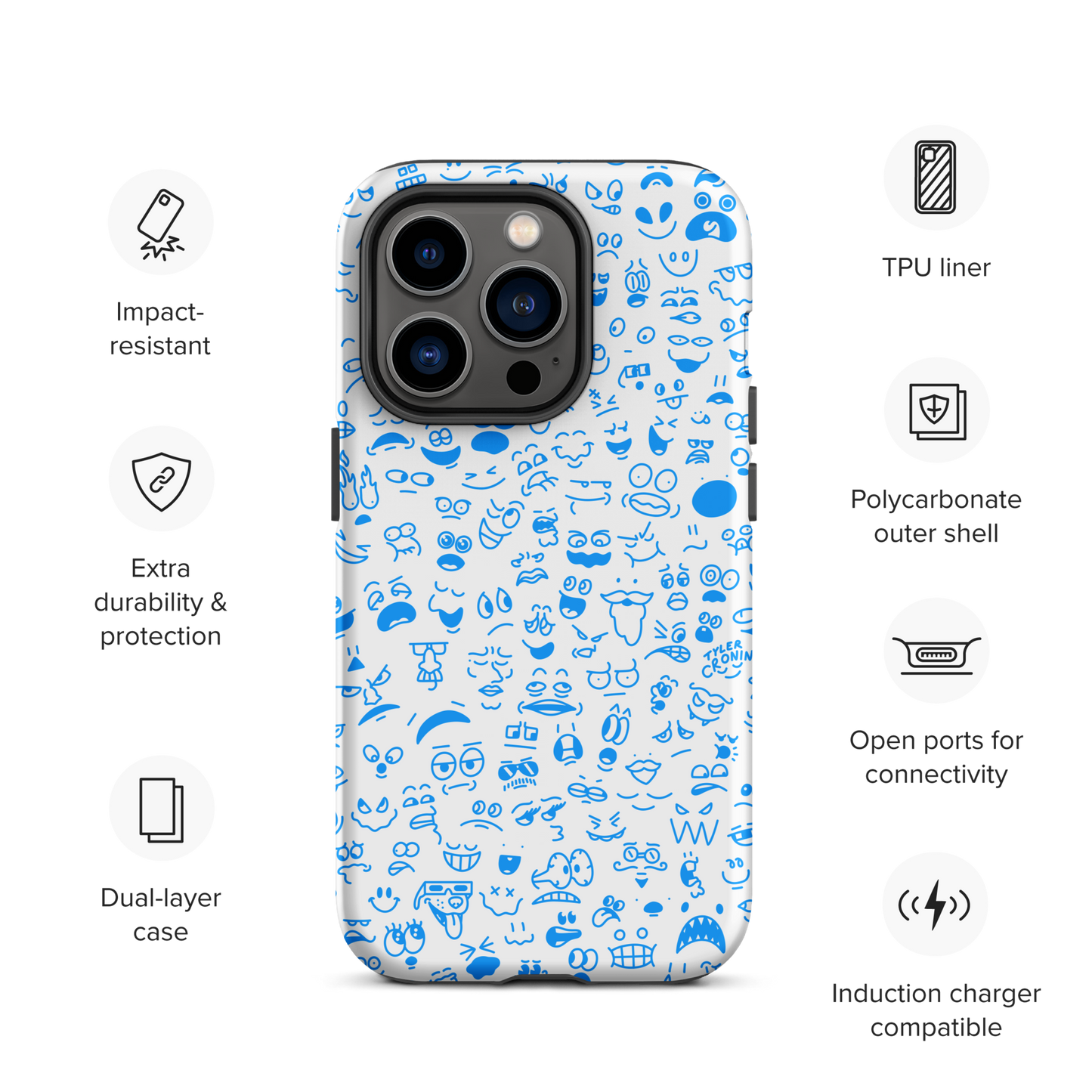 Crowded Mind iPhone Case—Bloo
