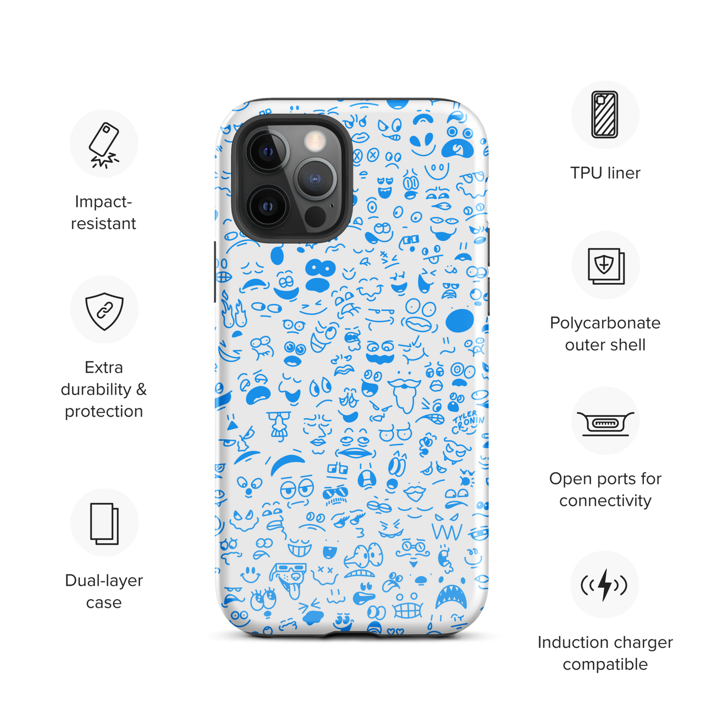 Crowded Mind iPhone Case—Bloo