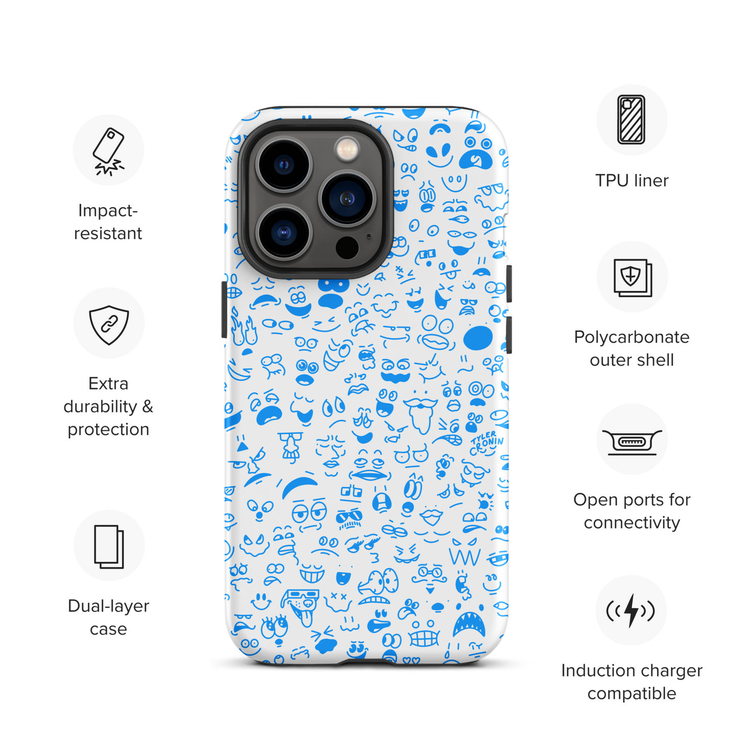 Crowded Mind iPhone Case—Bloo