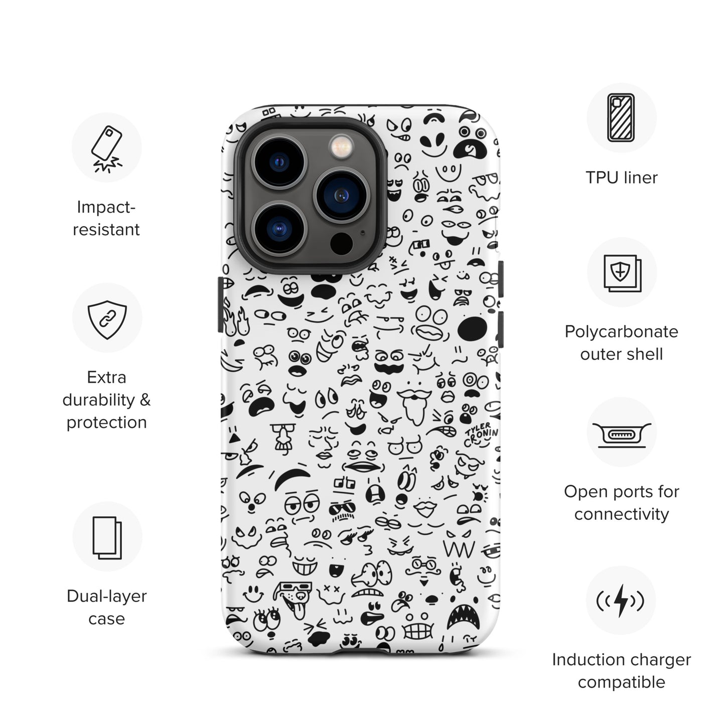 Classic Crowded Mind iPhone Case